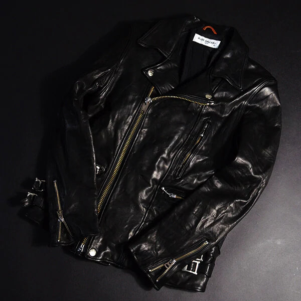 BLACK DYED LEATHER JACKETS – RUDE GALLERY TOKYO